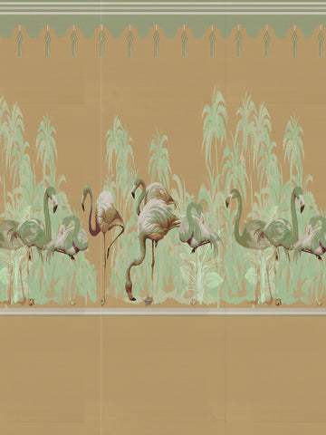 scalamandre - palm springs dyptich right panel belize wallpaper - wnm 0002psrp