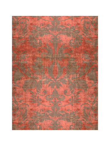scalamandre - palace damask clay wallpaper - wnm 0006pala