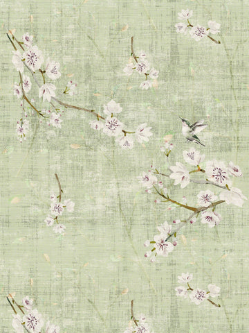 scalamandre - blossom fantasia celadon wallpaper - wnm 1055blos