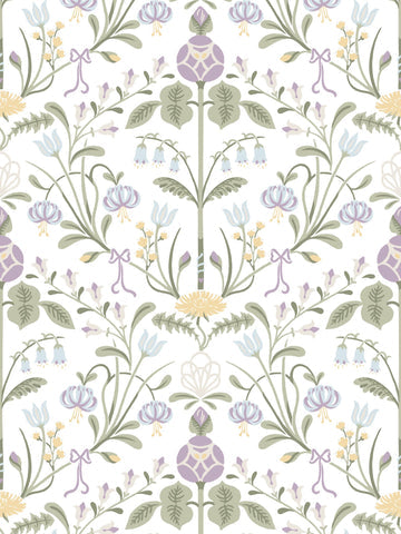 Scalamandre - Till Carl Lilac Wallpaper - WSB 00010154