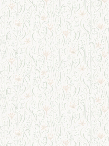 scalamandre - signe spring green wallpaper - wsb 00010157