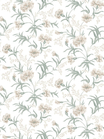 scalamandre - emilie spring green wallpaper - wsb 00010832