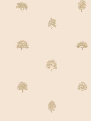 scalamandre - arboretet pink wallpaper - wsb 00040227