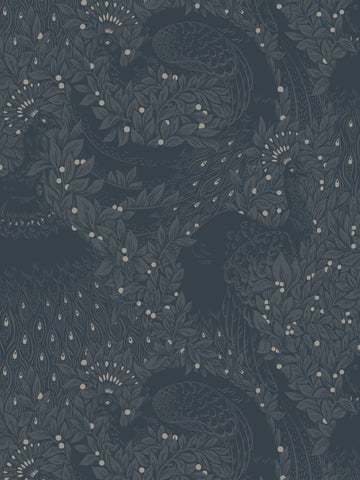 scalamandre - evelina indigo blue wallpaper - wsb 00061012