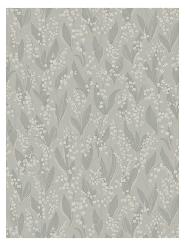 scalamandre - liljekonvalj sage green wallpaper - wsb 00380479