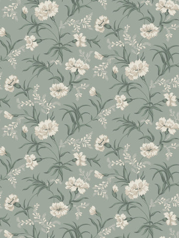 scalamandre - emilie garden green wallpaper - wsb 00380832