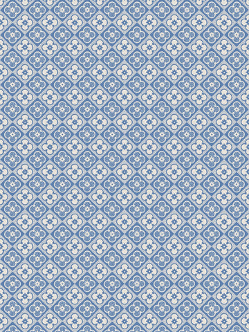 scalamandre - lyckan sapphire wallpaper - wsb 00501015