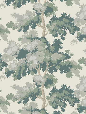 scalamandre - raphael green wallpaper - wsb 00580444