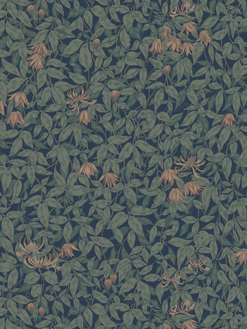 scalamandre - linnea midnight blue wallpaper - wsb 00760838
