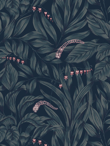scalamandre - elin midnight blue wallpaper - wsb 00960837