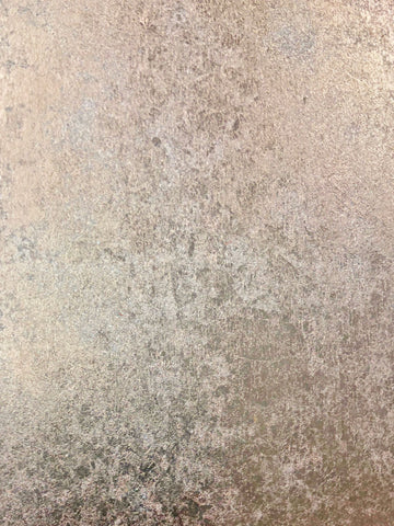 scalamandre - hand hammered leaf rose gold wallpaper - wto ml292