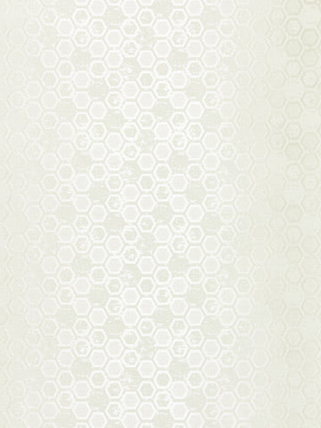 scalamandre - hexagon inspiration ivory wallpaper - wtt 661420