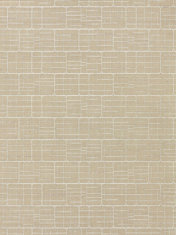 scalamandre - mechanical workmanship creme wallpaper - wtt 661513