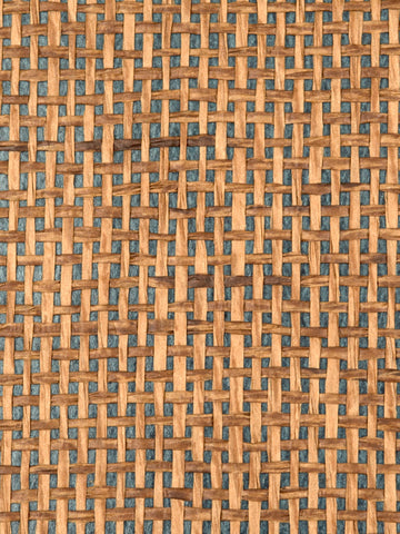 scalamandre - woodland weave blue wallpaper - wtw 0429wood