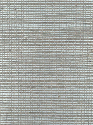 scalamandre - sultry sisal silver wallpaper - wtw 0466susi