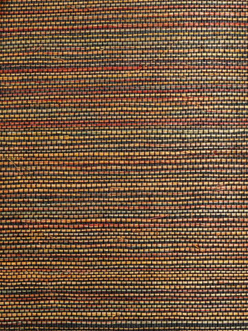 scalamandre - organic sisal multi sunset wallpaper - wtw gt3962