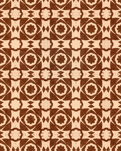Mind The Gap - AEGEAN TILES Leather Wallpaper - WP30054