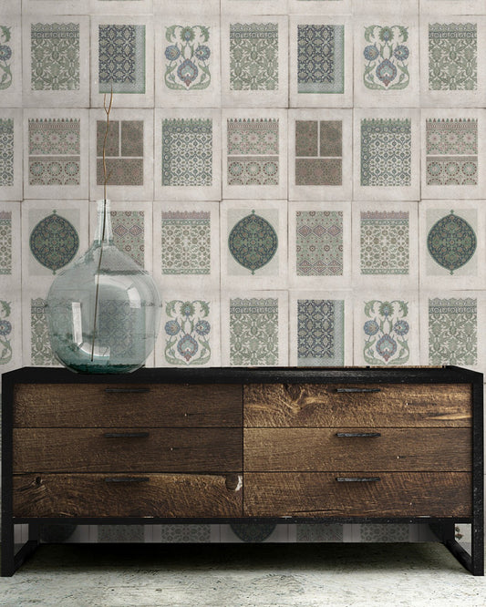 Mind The Gap - ARABESQUE Neutral Premium Wallpaper - WP20075