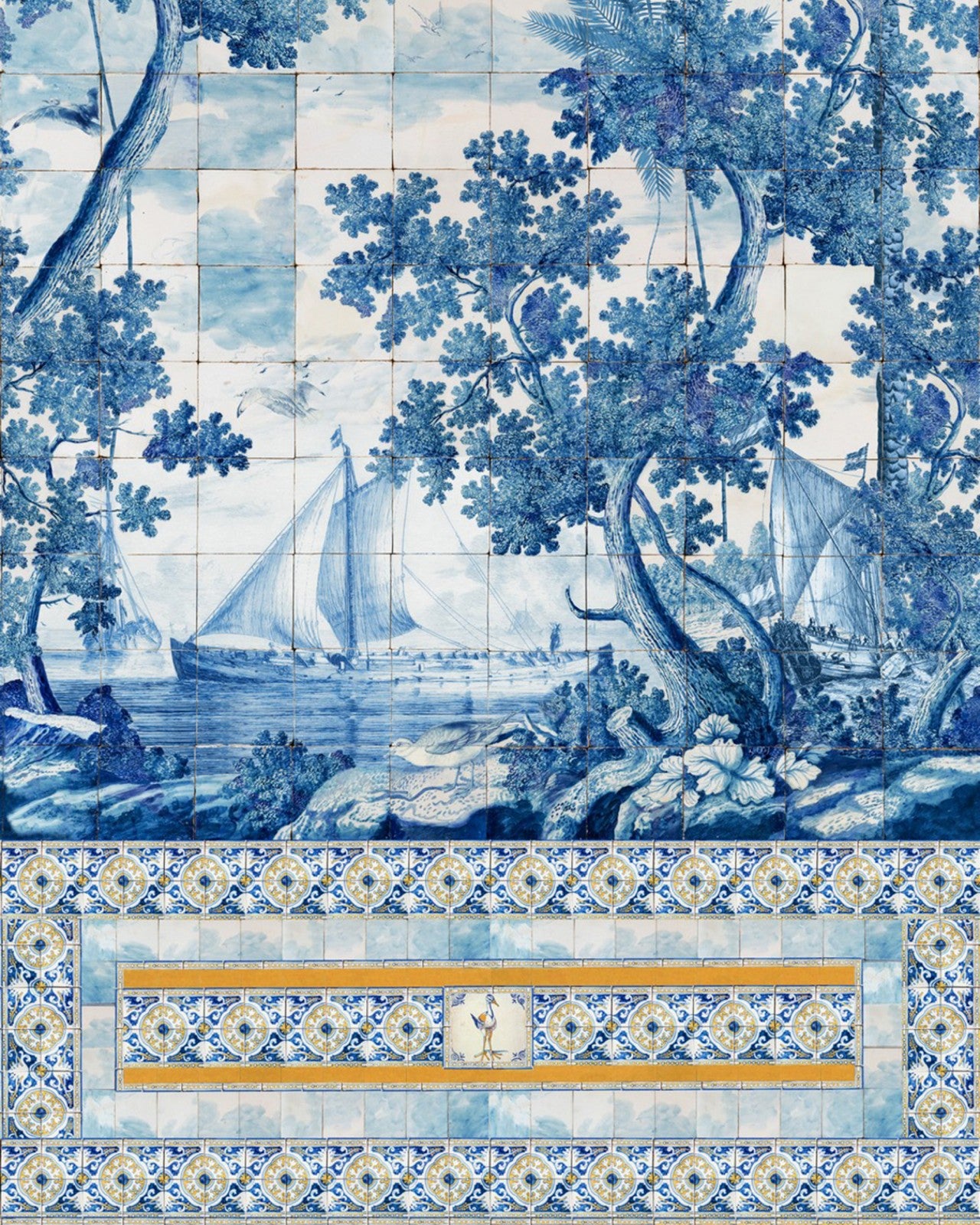 mind the gap - azure mural wallpaper - wp20560