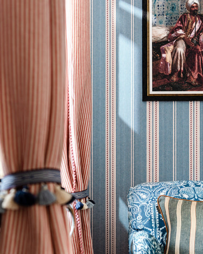 Mind The Gap - BERBER STRIPES Rouge Wallpaper - WP20756