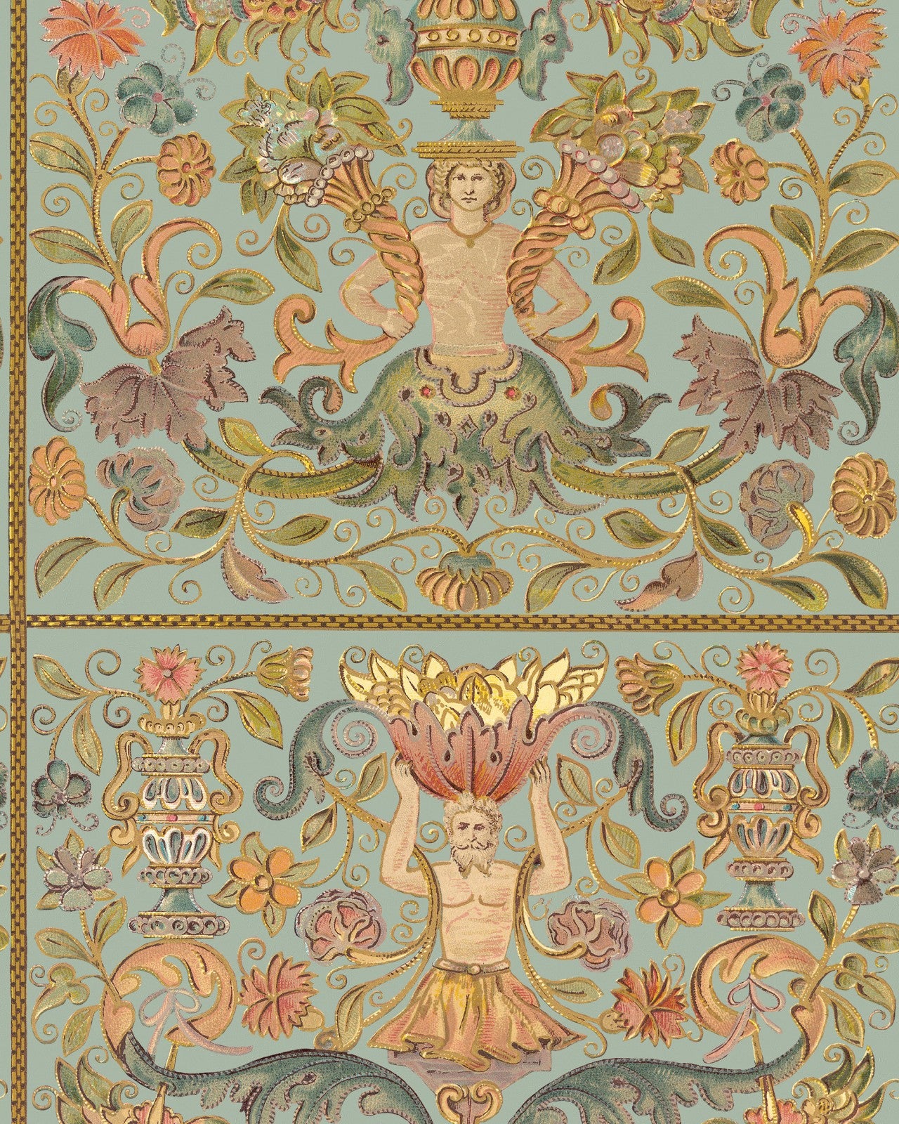 mind the gap - brocade powder wallpaper - wp20371