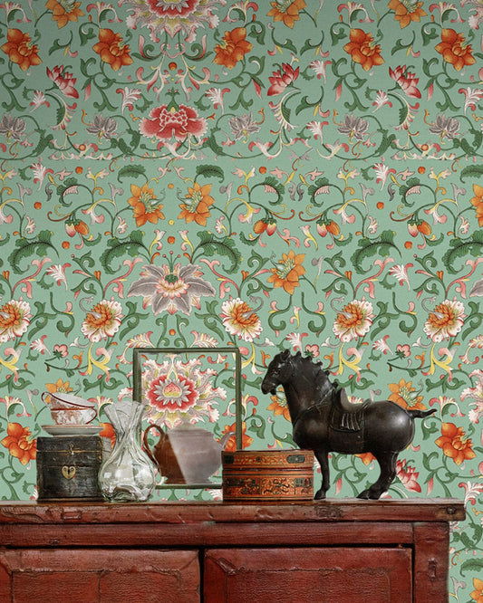 Mind The Gap - CHINESE FLORAL Premium Wallpaper - WP20053