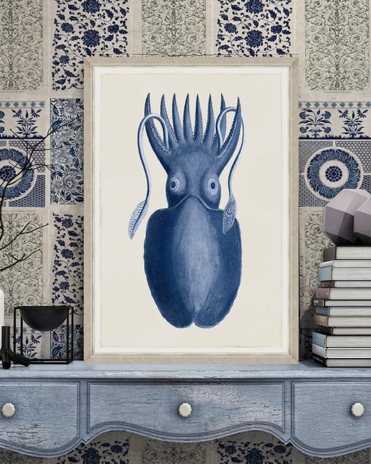 Mind The Gap - CHINESE PATTERN Blue Premium Wallpaper - WP20051