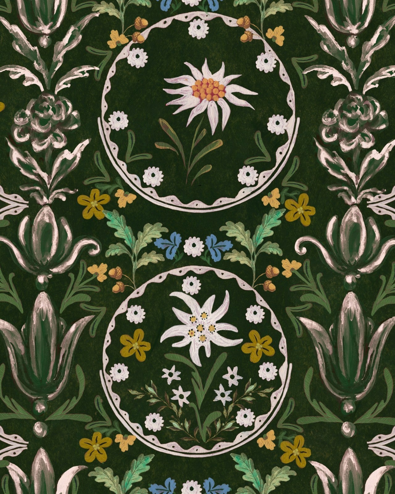 mind the gap - edelweiss cypress green wallpaper - wp20695
