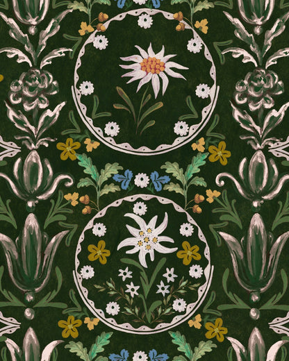 Mind The Gap - EDELWEISS Cypress Green Wallpaper - WP20695