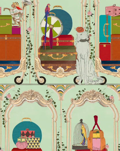 Mind The Gap - FANCY TRIP Turquoise Wallpaper - WP20778