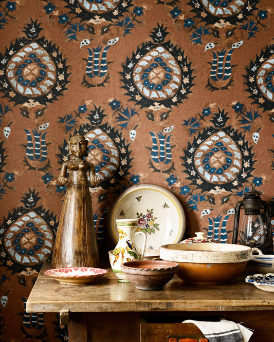 Mind The Gap - FLOURISH Sienna Wallpaper - WP20544