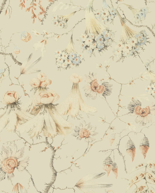 Mind The Gap - GRANDMA'S TAPESTRY Bluewash Wallpaper - WP30018