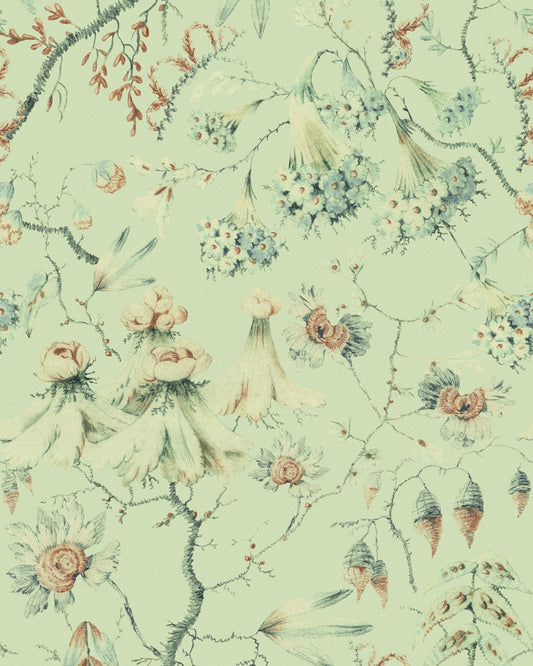 Mind The Gap - GRANDMA'S TAPESTRY Green Wallpaper - WP30019