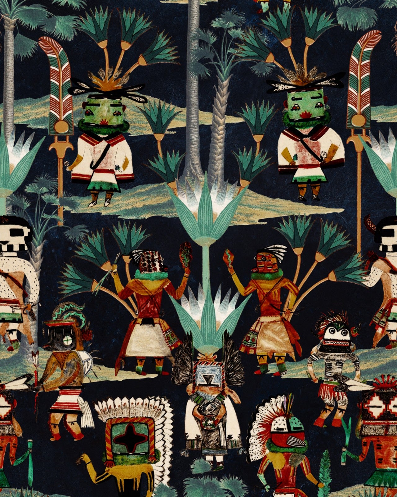 mind the gap - hopi spirit anthracite wallpaper - wp20649