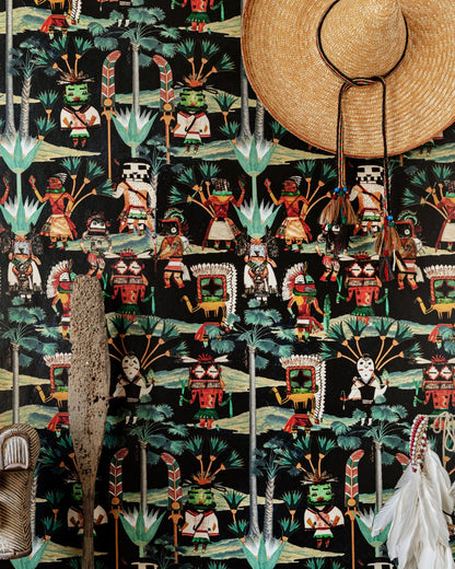 Mind The Gap - HOPI SPIRIT Anthracite Wallpaper - WP20649