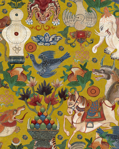 Mind The Gap - INCANTATION Yellow Wallpaper - WP20621