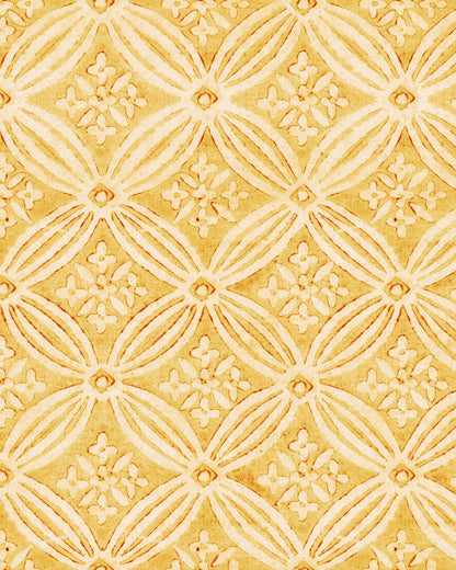 Mind The Gap - KALAMKARI Citrus Wallpaper - WP30117