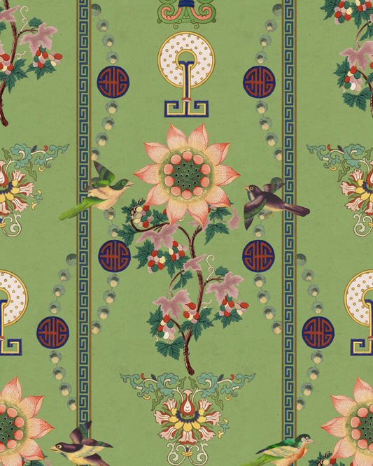 Mind The Gap - LIN YUAN Absinthe Green Wallpaper - WP20586