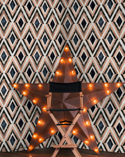Mind The Gap - DIAMONDS in Copper Metallic edition Wallpaper - WP20291