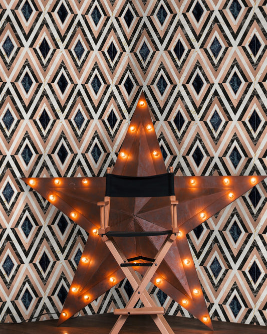 Mind The Gap - DIAMONDS in Copper Metallic edition Wallpaper - WP20291