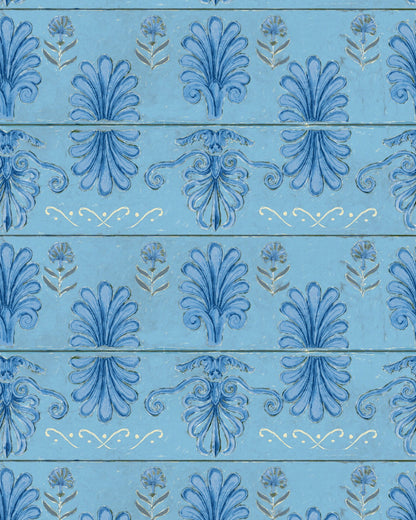 Mind The Gap - MYKONOS VILLA MOTIF Azure Wallpaper - WP30041