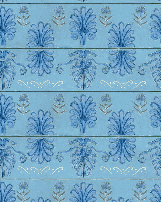 Mind The Gap - MYKONOS VILLA MOTIF Azure Wallpaper - WP30041