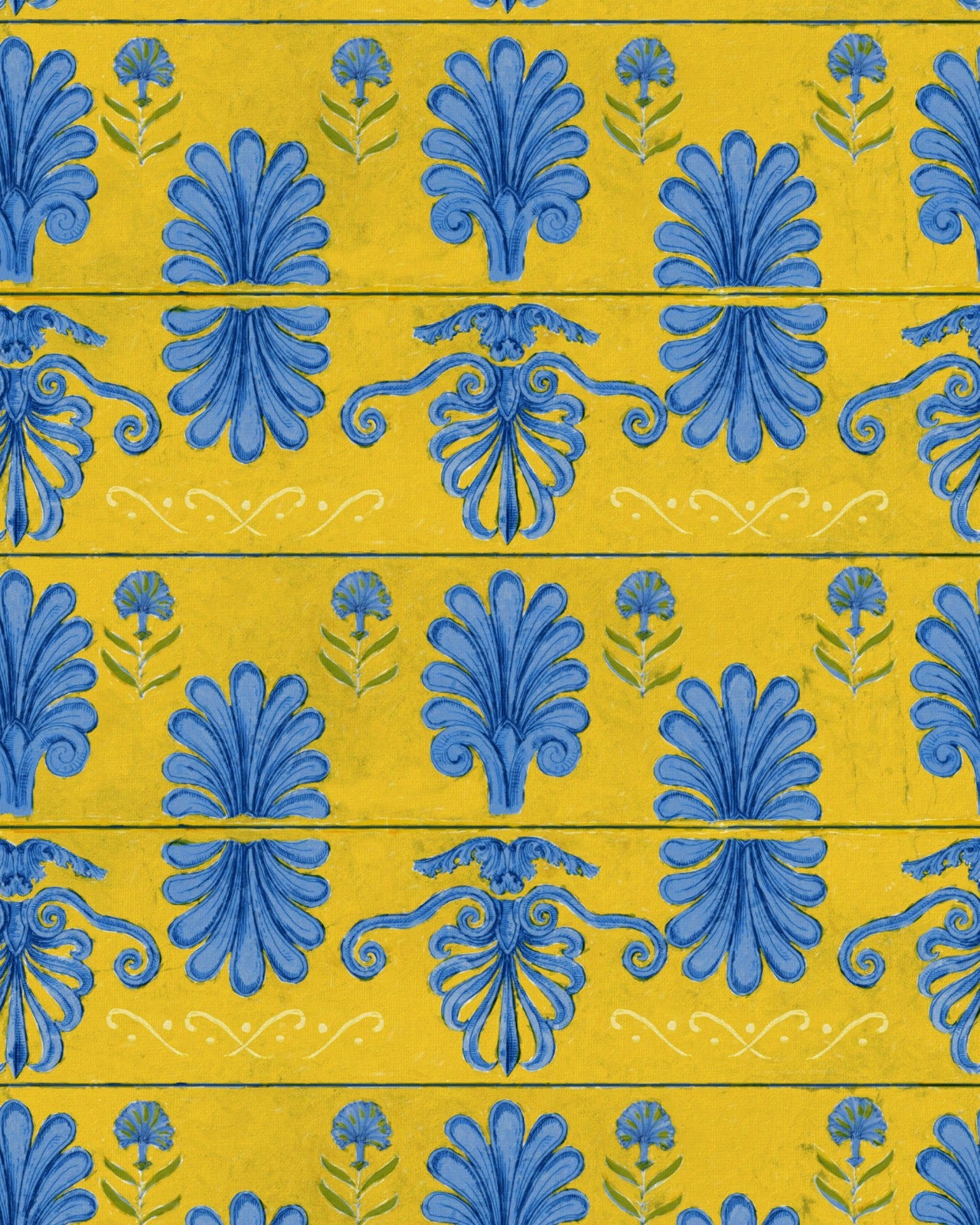 mind the gap - mykonos villa motif lemon wallpaper - wp30044