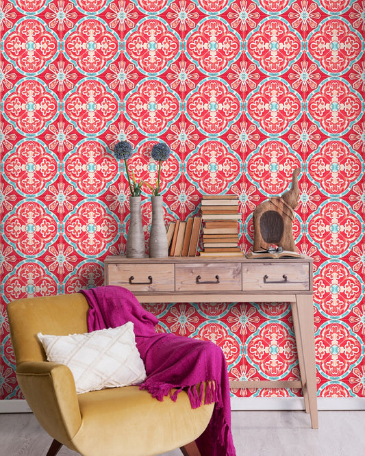Mind The Gap - RUFOUS TILE Premium Wallpaper - WP20055