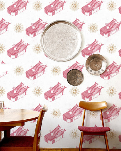 Mind The Gap - SARDINES Red Premium Wallpaper - WP20011