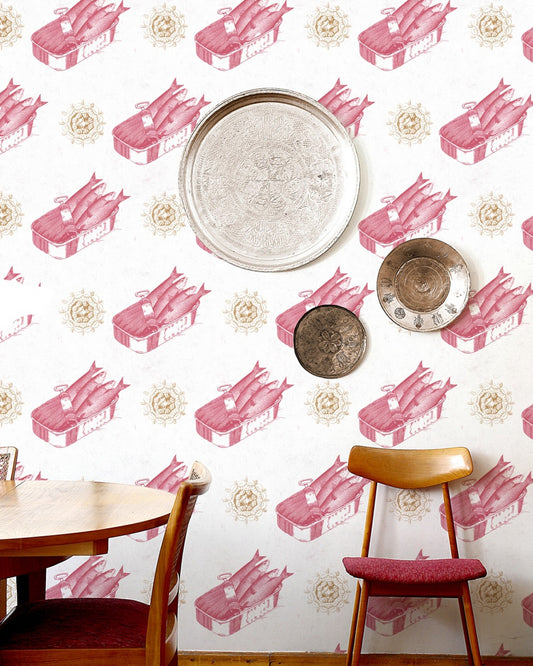 Mind The Gap - SARDINES Red Premium Wallpaper - WP20011