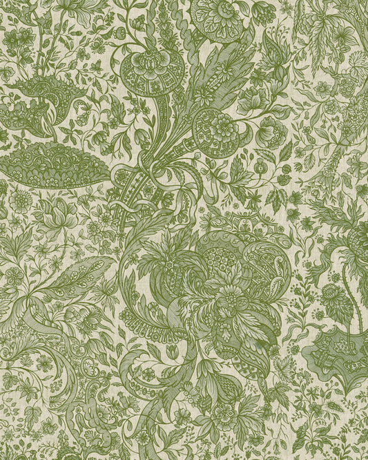 Mind The Gap - SARKOZI EMBROIDERY Herbal Wallpaper - WP30026