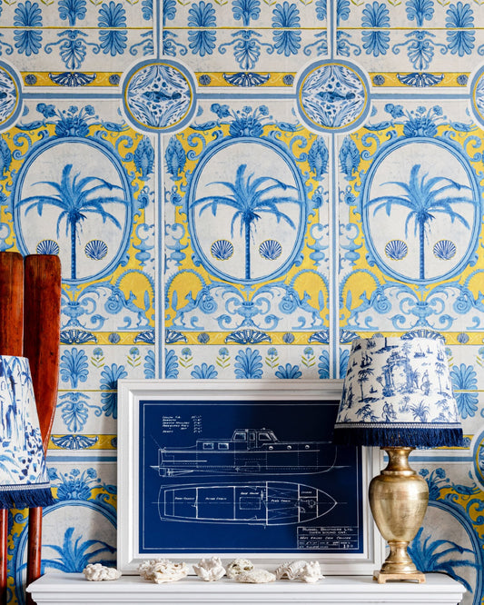 Mind The Gap - THE VILLA Mural Yellow Wallpaper - WP20575