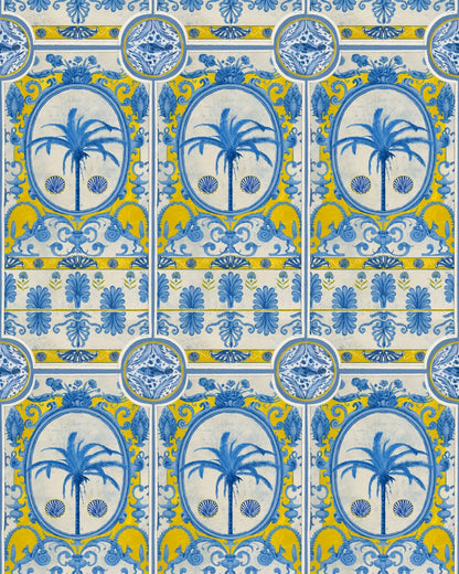 Mind The Gap - THE VILLA Mural Yellow Wallpaper - WP20575