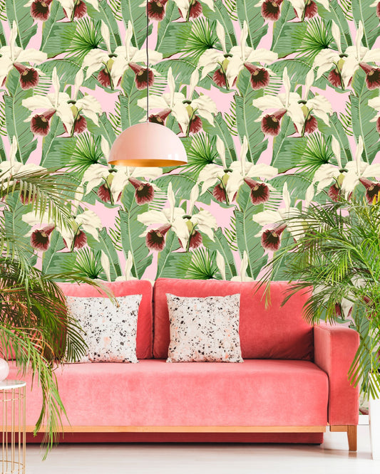Mind The Gap - TREASURE ISLAND Pink Wallpaper - WP20365